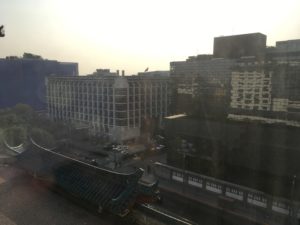北京プライムホテル王府井部屋からの景色