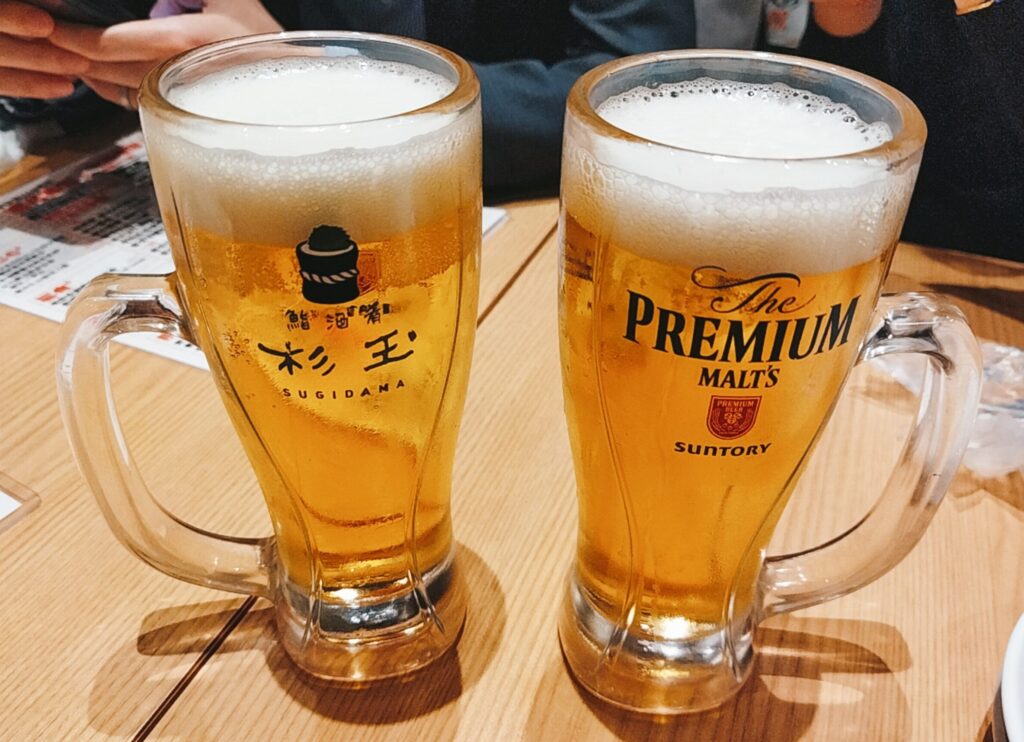 「鮨・酒・肴 杉玉 日吉」のプレミアムモルツの写真