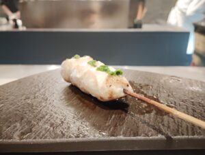 「西麻布 焼鳥 新進気鋭」のささみ