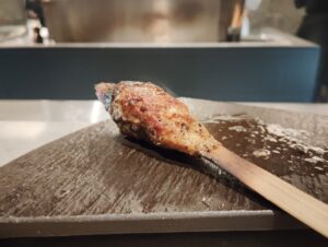 「西麻布 焼鳥 新進気鋭」のつくね
