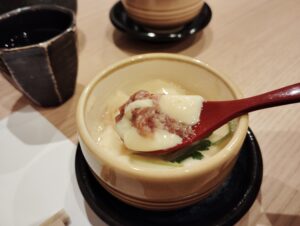 「茶碗蒸し本舗 稲穂 中洲店」の紀州梅茶碗蒸し