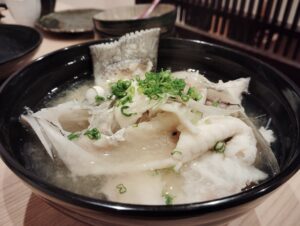 「茶碗蒸し本舗 稲穂 中洲店」のあら汁