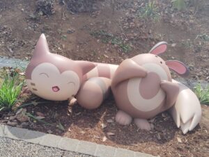 よみうりランドのポケパークカントーのポケモンフォレストのオタチとオオタチ