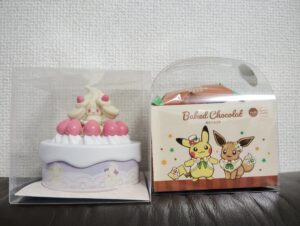 よみうりランドのポケパークカントーのカヤツリタウンのポケモンだいすきショップで購入したキャンディと焼きショコラ