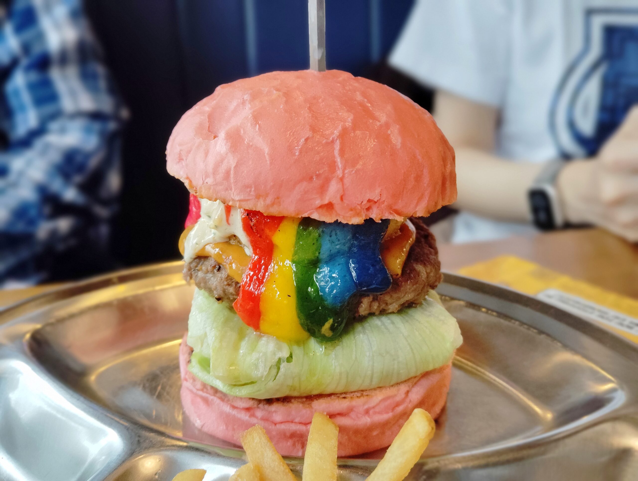 「HANGERBAR CLAMP」の「RAINBOW FLOW BURGER」