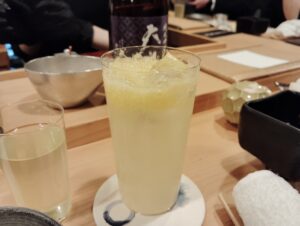 天麩羅がとうOMGの極みレモンサワー