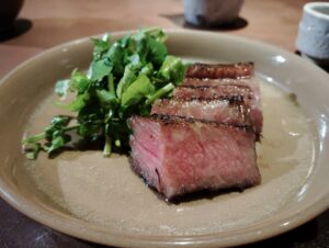 駒場東大前のさざれのとちぎ和牛の味噌漬け焼き