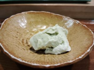 「鮨 波づき」の牛乳豆腐