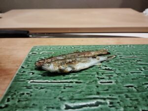 「鮨 波づき」の稚鮎