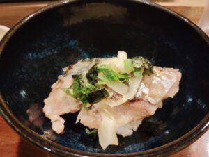 「鮨 波づき」の焼きさば茶漬け