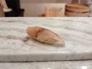 目黒「鮨 青天霹靂」のしめ鯖