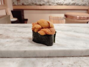 目黒「鮨 青天霹靂」のバフンウニ