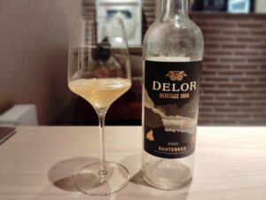 「赤坂 リストランテ 自由奔放」のDelor Heritage 1864 Sauternes 2023