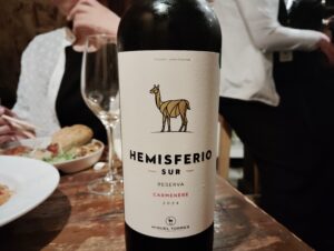 子安「金剛商店138番地」のHemisferio Carmenère Reserva 2024