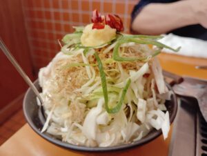 「月島もんじゃ たまとや 綱島」の豚ねぎ塩もんじゃ