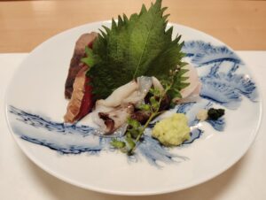 赤坂「鮨 一新」の先付け
