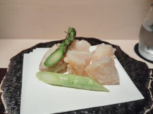「西荻窪 こいずみ」のホタテと里芋の唐揚げ
