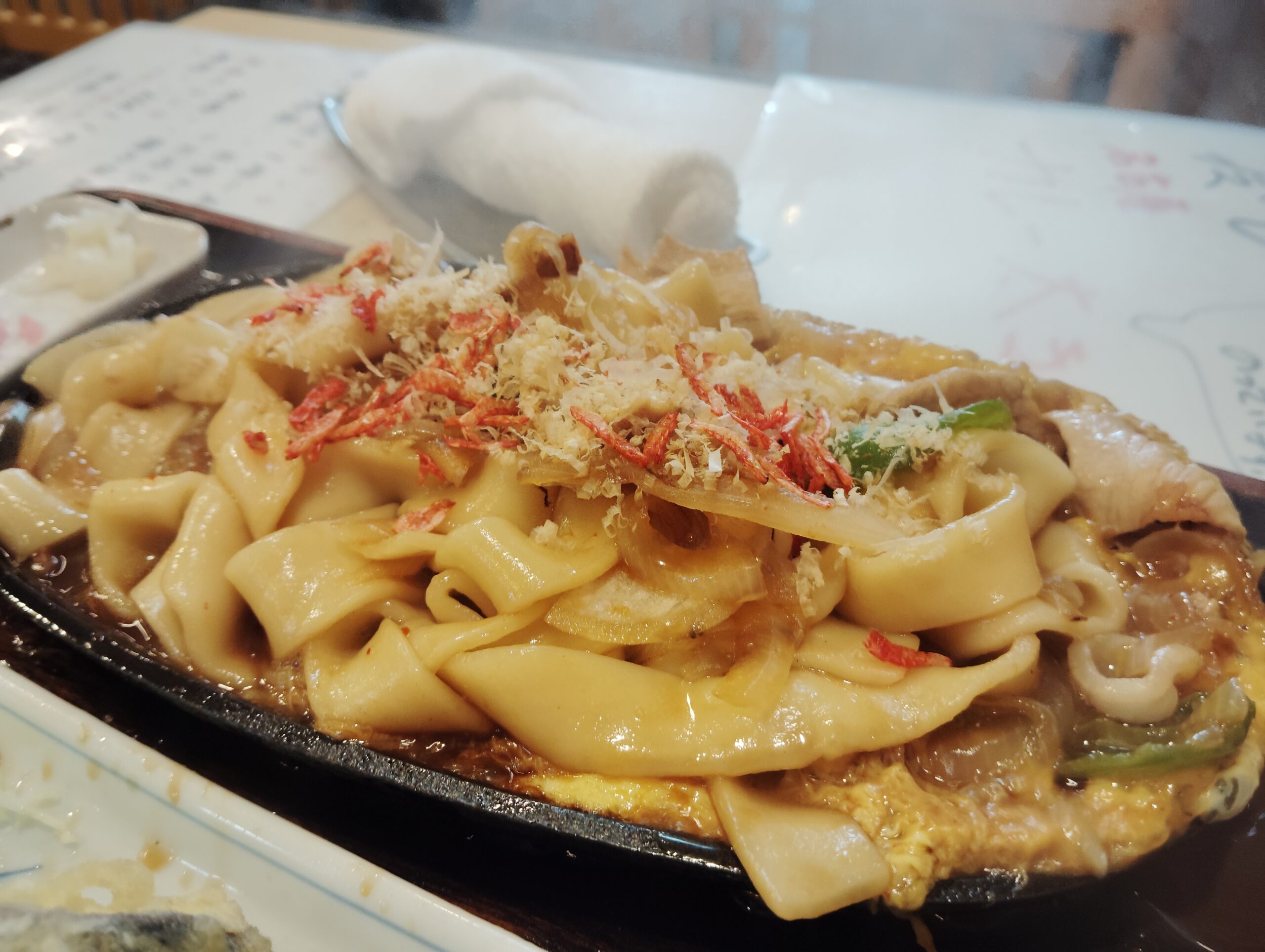 「朝日屋」の焼き太きしめん