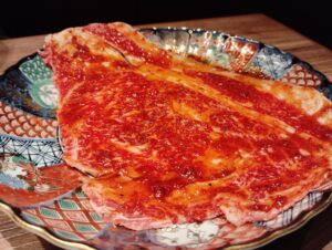 大門「焼肉 悟百苑」の大判和牛リブロース