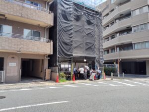 仲町台「支那蕎麦屋 藤花」の外観