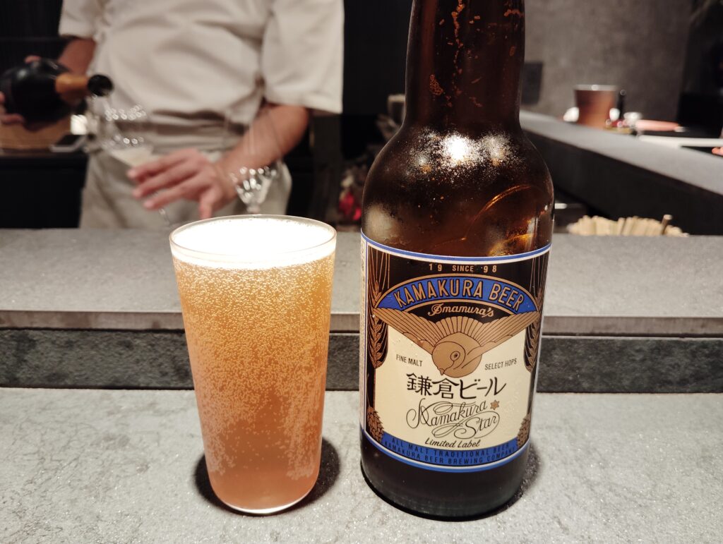 「銀座 とり澤」の鎌倉ビール