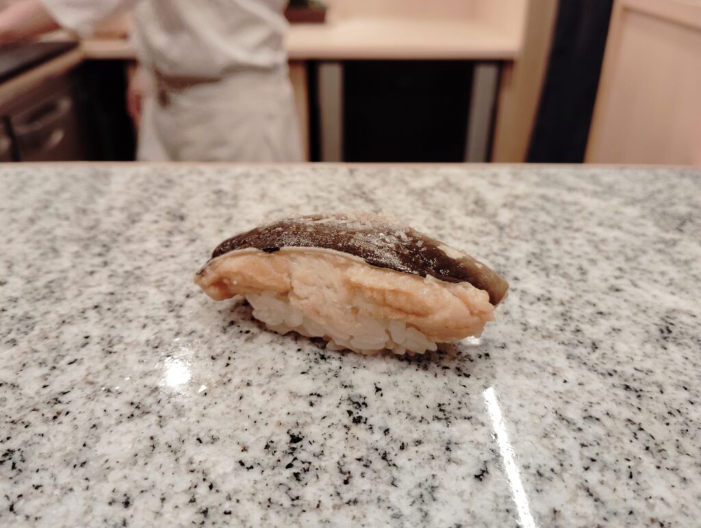 「東麻布 鮨 新進気鋭」の穴子