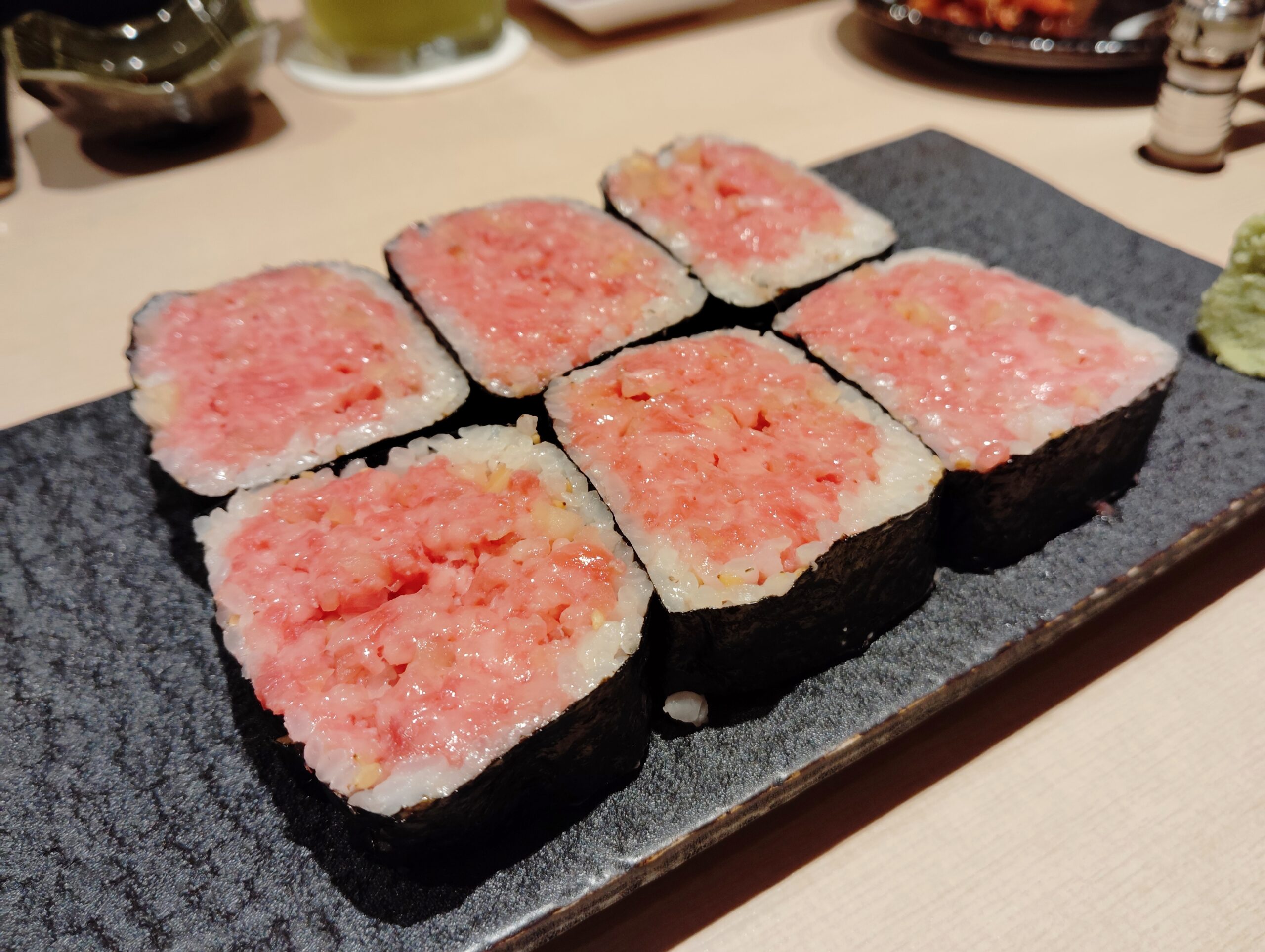 浅草「焼肉木村」の木村のとろたくキンパ